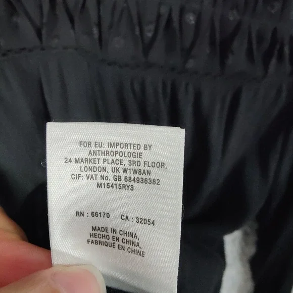 Meadow Rue Anthro Black Long Sleeve Witchy Coquette Goth Top Womens Medium Sheer - Picture 7 of 11